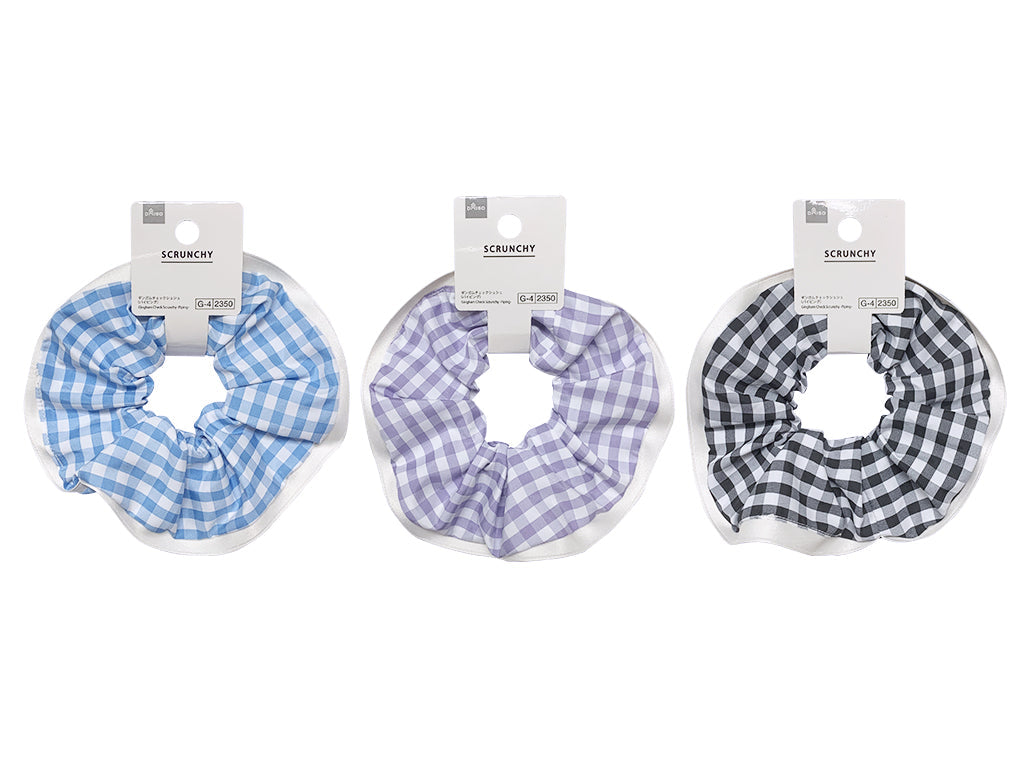 Gingham Check Chouchou (Piping)