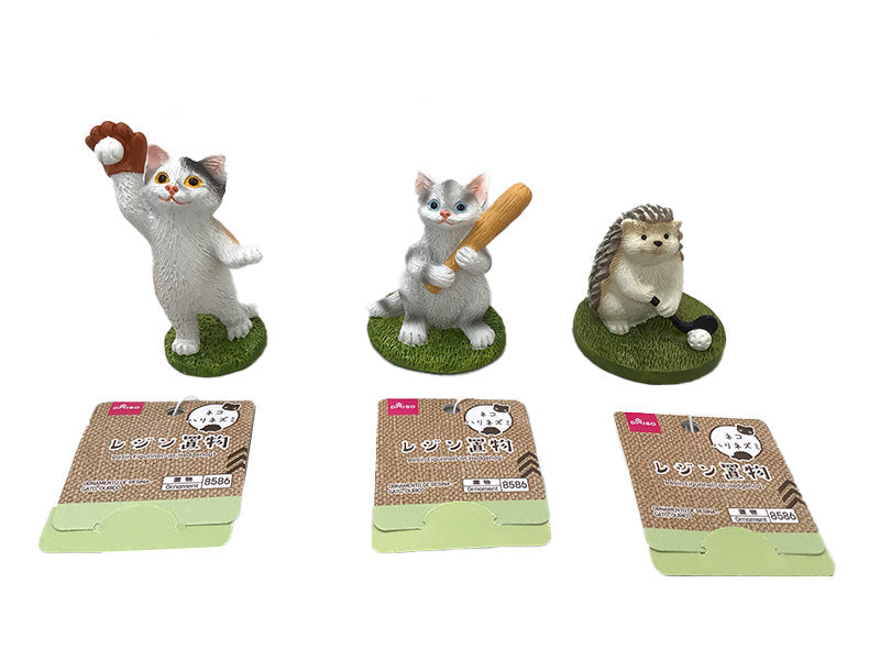 Resin Figurine (Cat, Hedgehog)