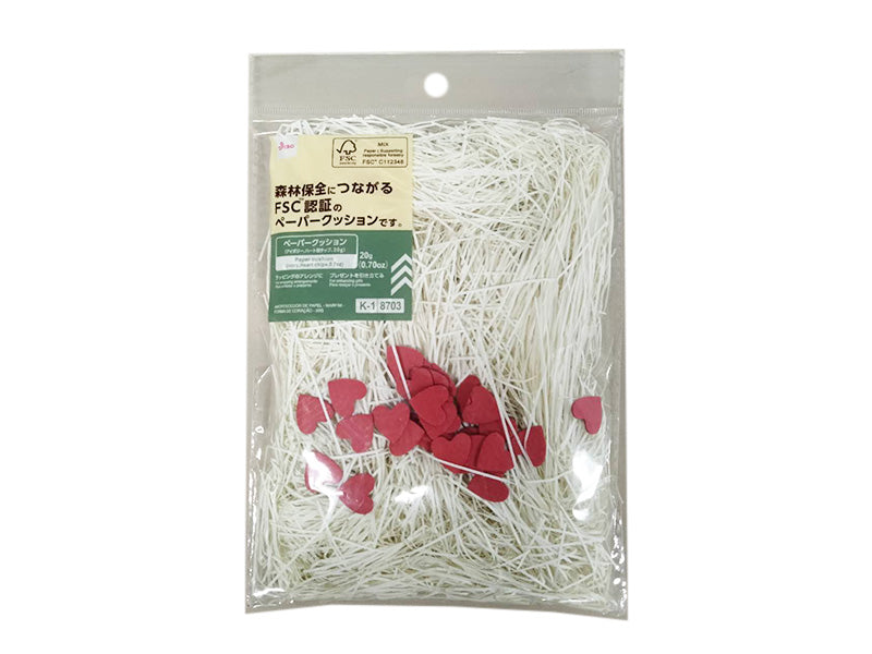 Paper Cushion (Ivory, Heart-Shaped Chips)