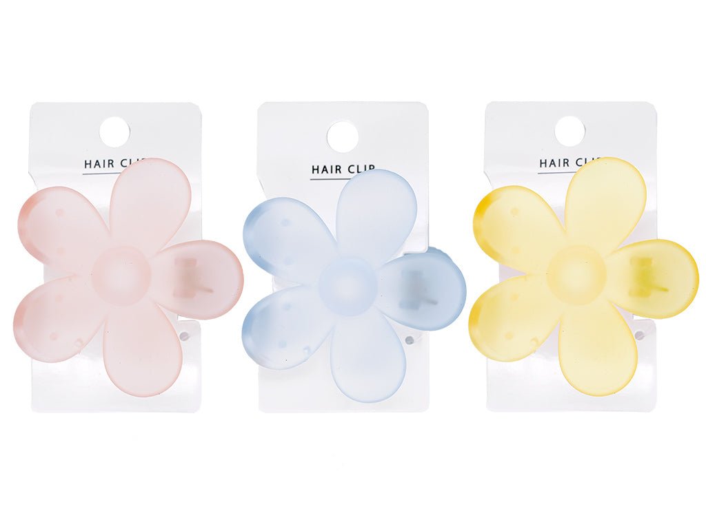 Vance Clip (Matte Clear, Flower, Pastel)