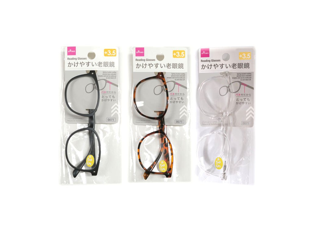 Spring-Loaded Reading Glasses (Wellington, +3.5)