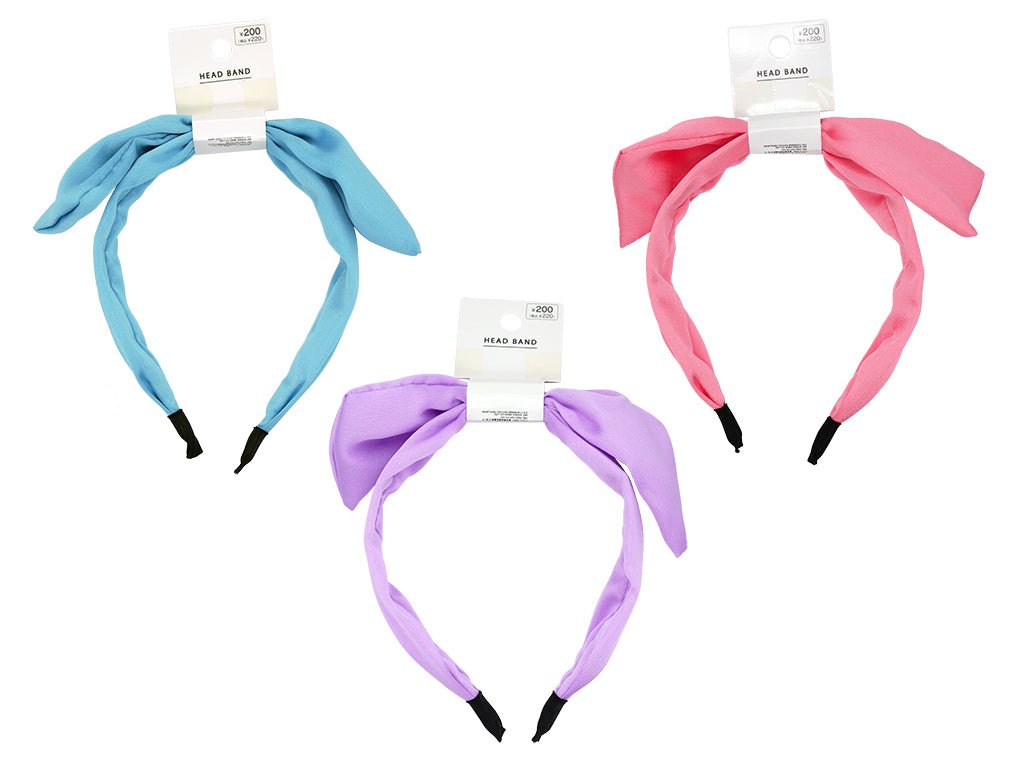 Ribbon Style Headband (Blue, Purple, Pink)