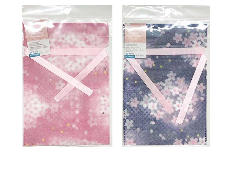 Bottom Gusset Non-Woven Drawstring Bag (Wisteria)