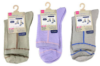 Adult Lady Regular Socks (Glossy Thread, Side Line)