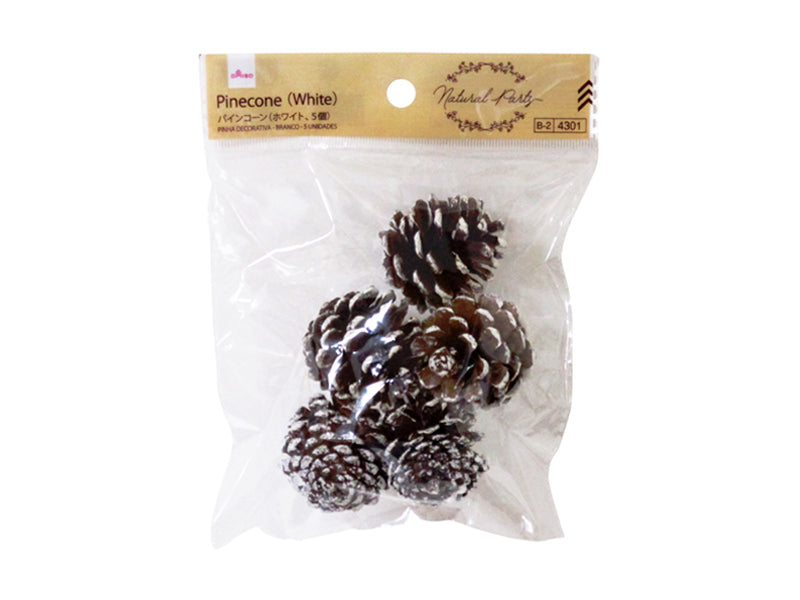 Pine Cone (White, 5 pieces)