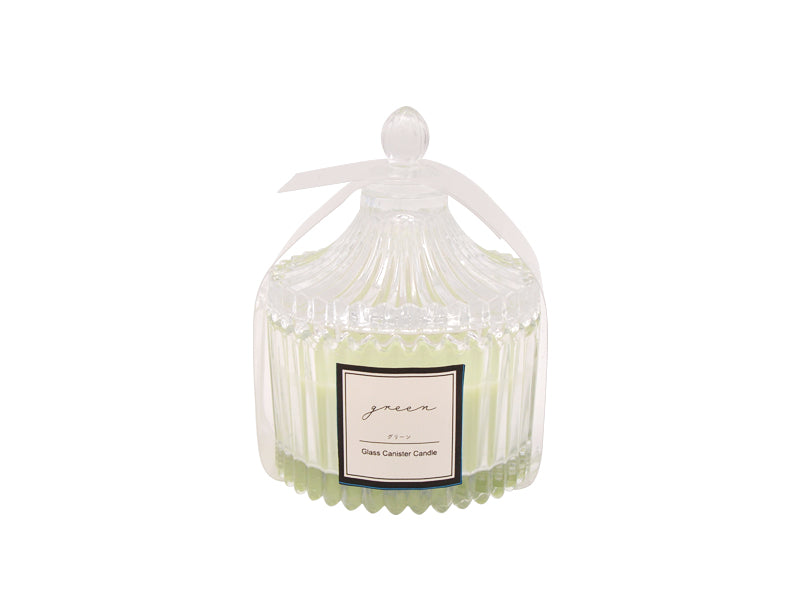 Glass Canister Candle (Green)