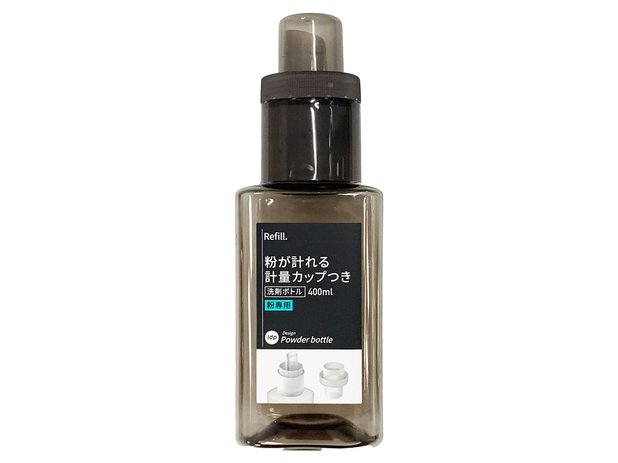 1DP Detergent Bottle for Powder - Square - Amber