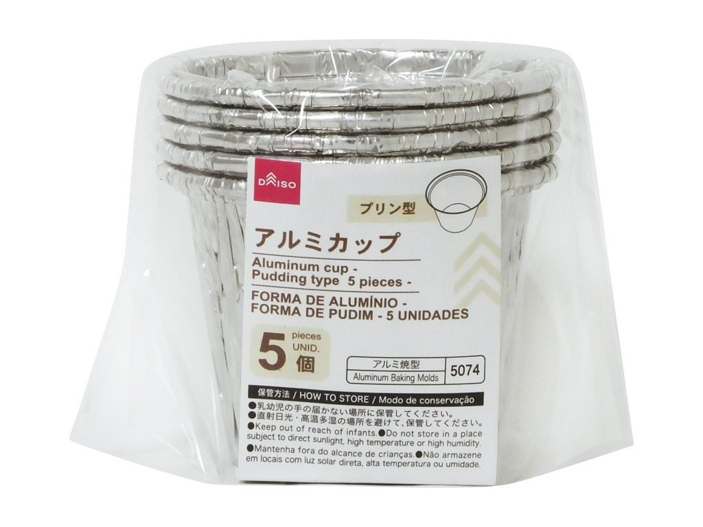 Aluminum Cups (Pudding Mold, 5 Pieces)