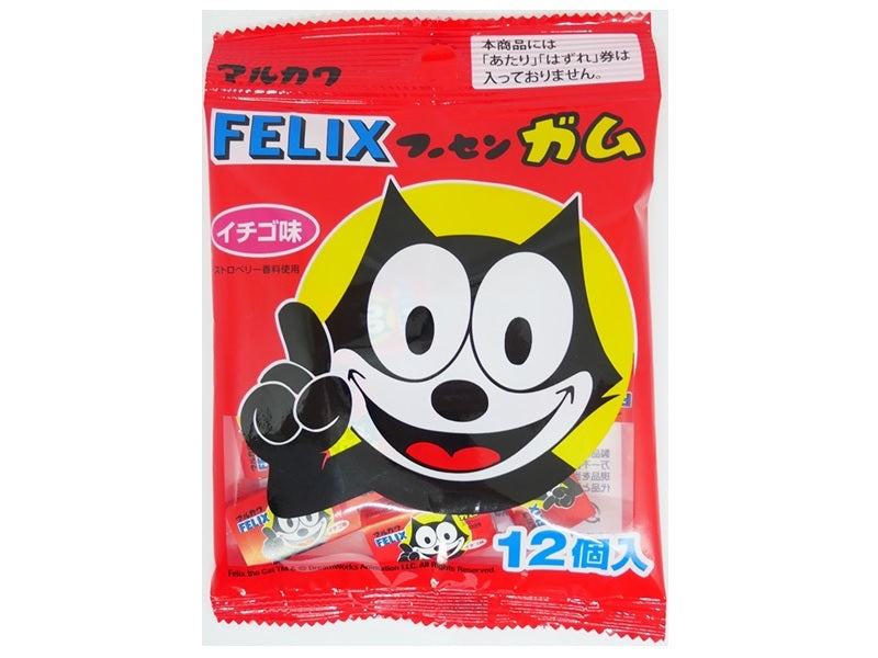 Marukawa Seika Felix Gum Strawberry Flavor 12 Pieces