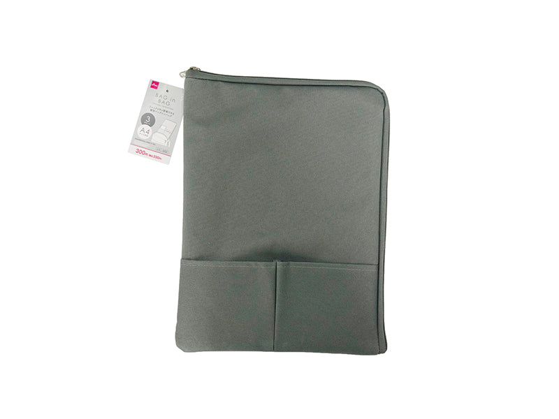 Bag-in-Bag (3 Pockets, A4, Gray)