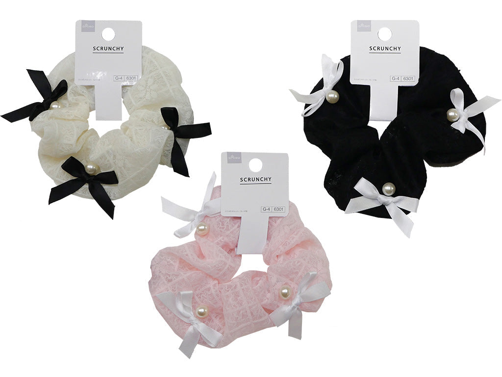 Mini Ribbon Chouchou (Lace Style)