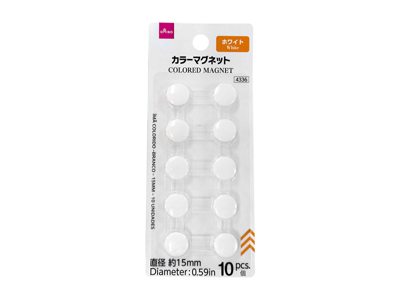 Color Magnets (White, 10 Pieces)