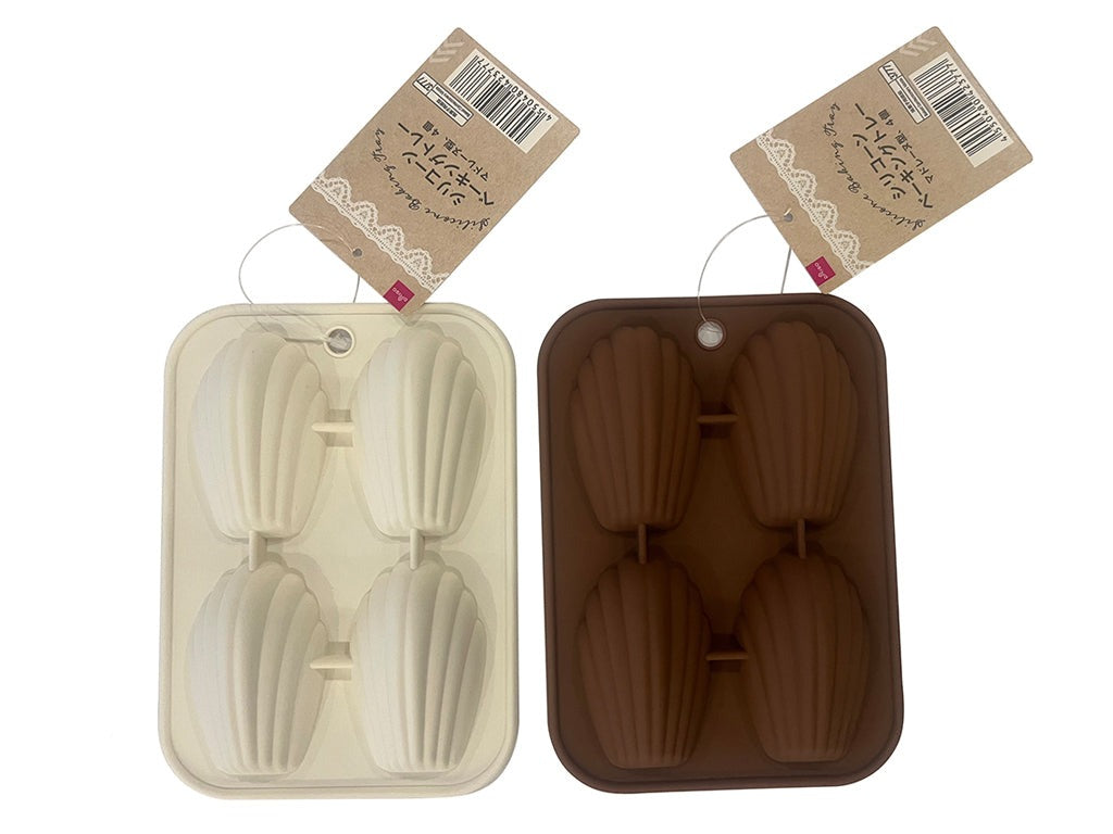 Silicone Baking Tray (Madeleine, 4 Pieces)