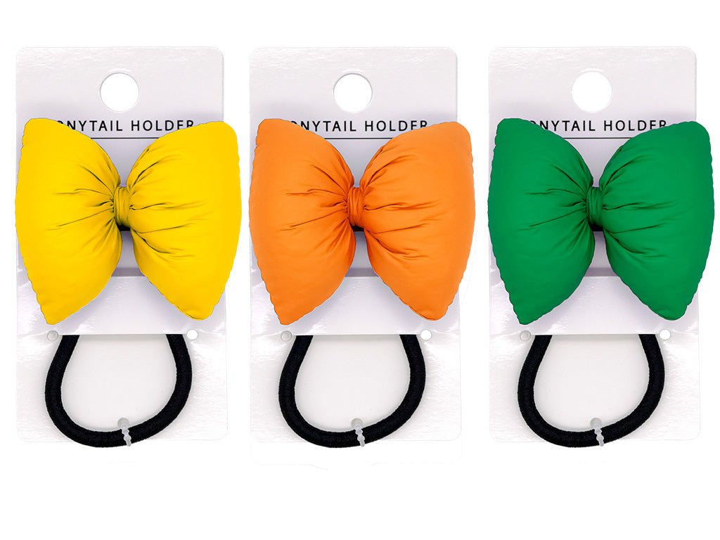 Balloon Ribbon Hair Pony (Yellow, Orange, Green)