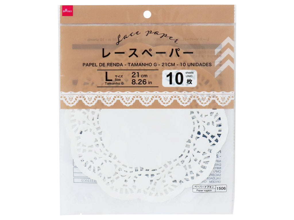 Lace Paper (L, 10 Pieces)