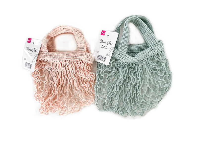 Mesh Tote (Pink, Mint)