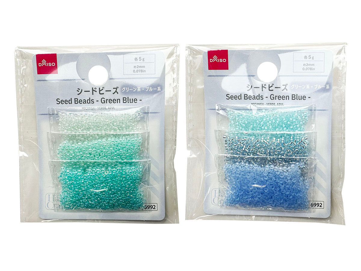 Seed Beads (Green & Blue)