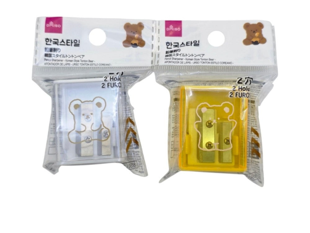 Pencil Sharpener (Korean Style Tonton Bear, 2 Holes)