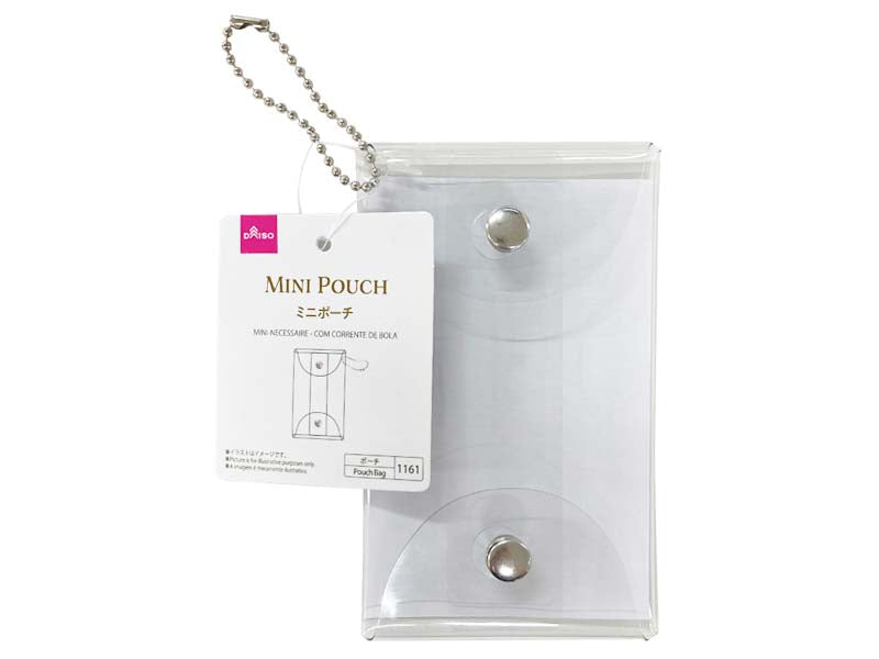 Mini Pouch (Boat Shape) with Ball Chain