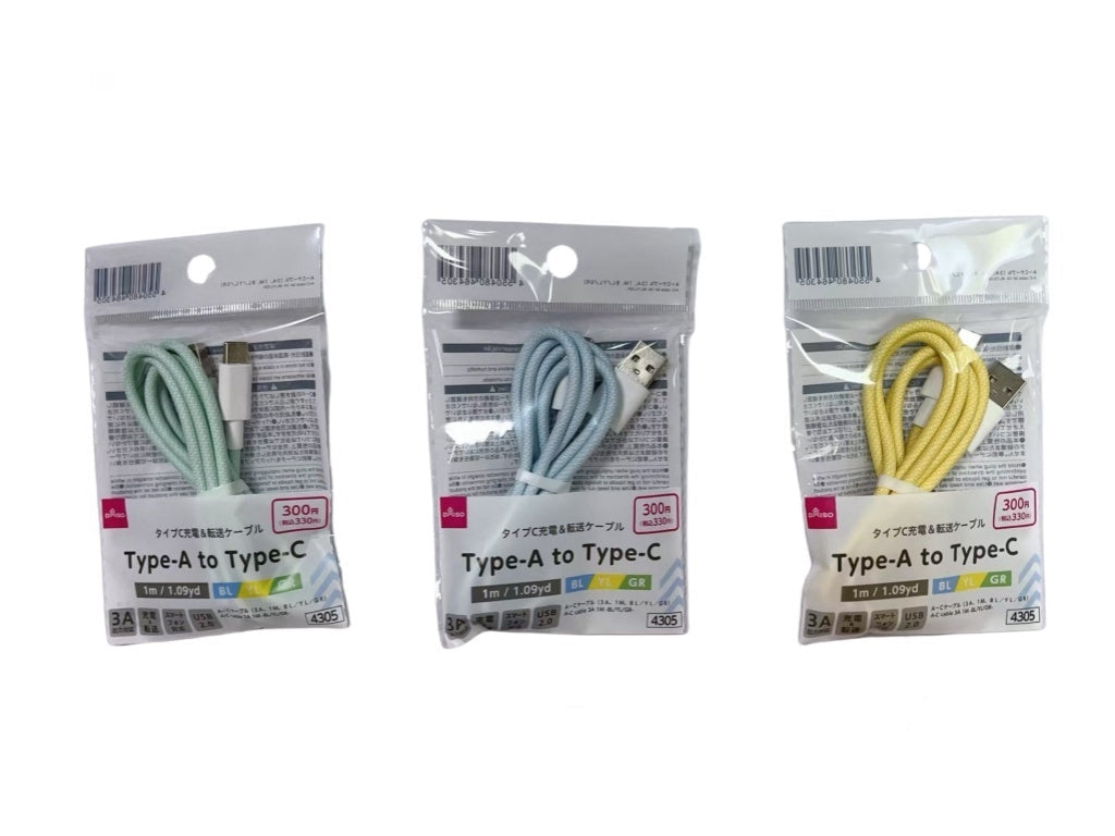 A-C Cable (Blue/Yellow/Green)