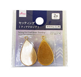 Craft Resin Setting (Teardrop, 2 Pieces)