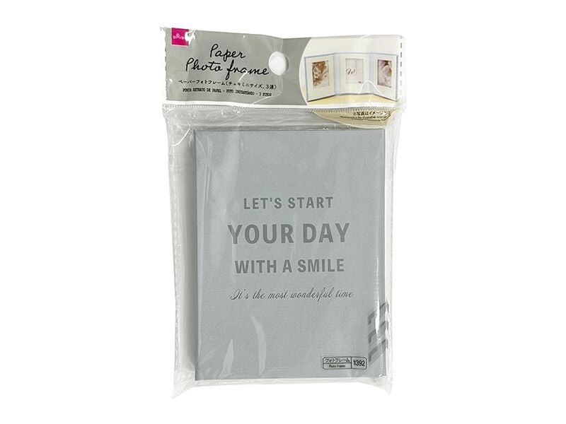 Paper Photo Frame (Cheki Mini Size, 3-Panel)