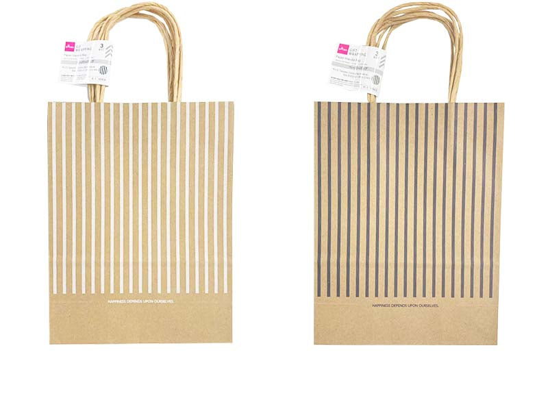 Paper Bag (Stripe, 3 Pieces)