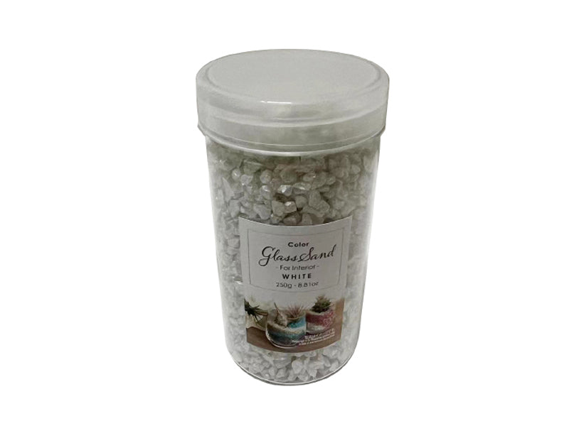 Interior Glass Colored Sand (White)