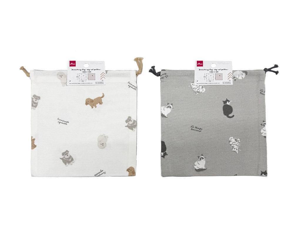 Drawstring Bag (Dog/Cat Pattern)