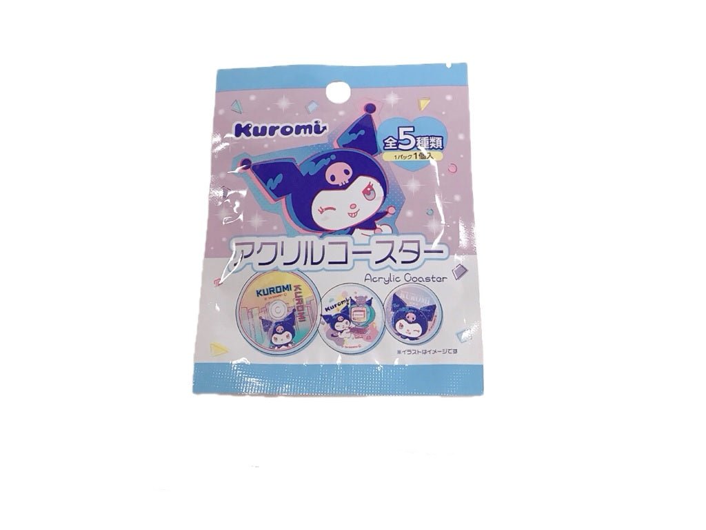 Acrylic Coaster (Kuromi, Colorful)