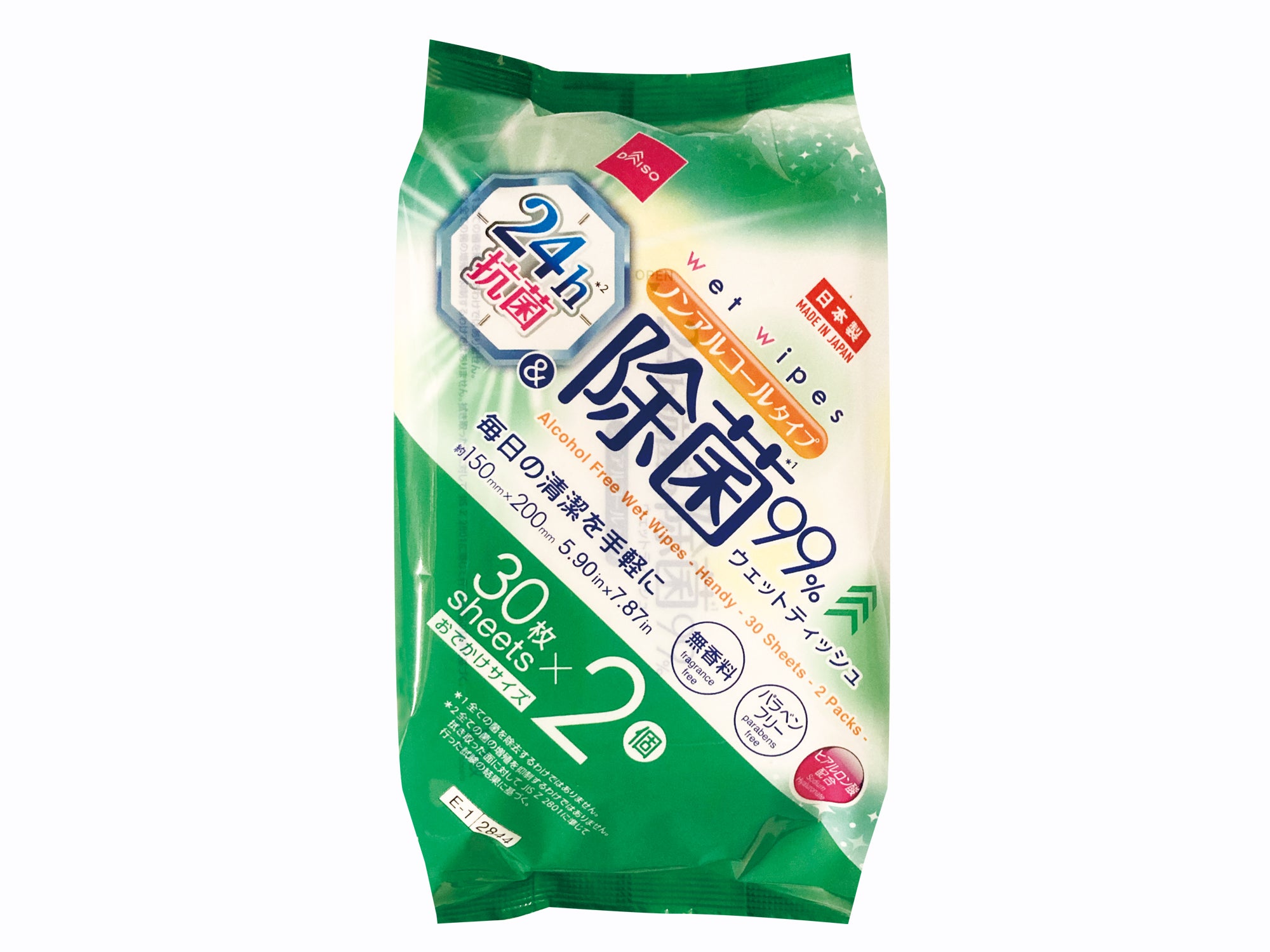 Non-Alcohol Disinfecting Wet Wipes (30 sheets, 2 packs, Antibacterial)