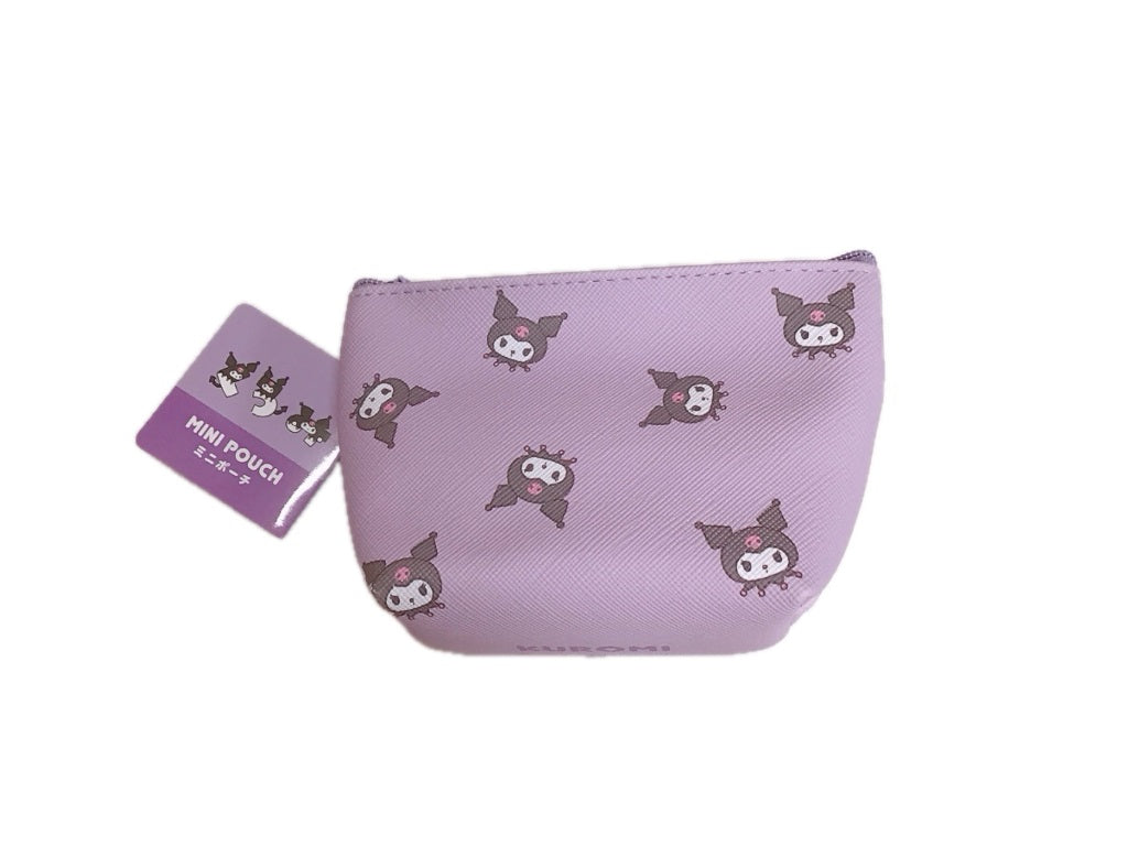 Mini Pouch (Boat Shape) - Kuromi - Text