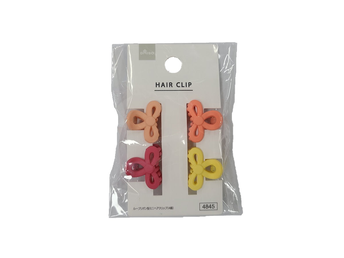 Loop Ribbon Mini Hair Clip Set (4 Pieces)