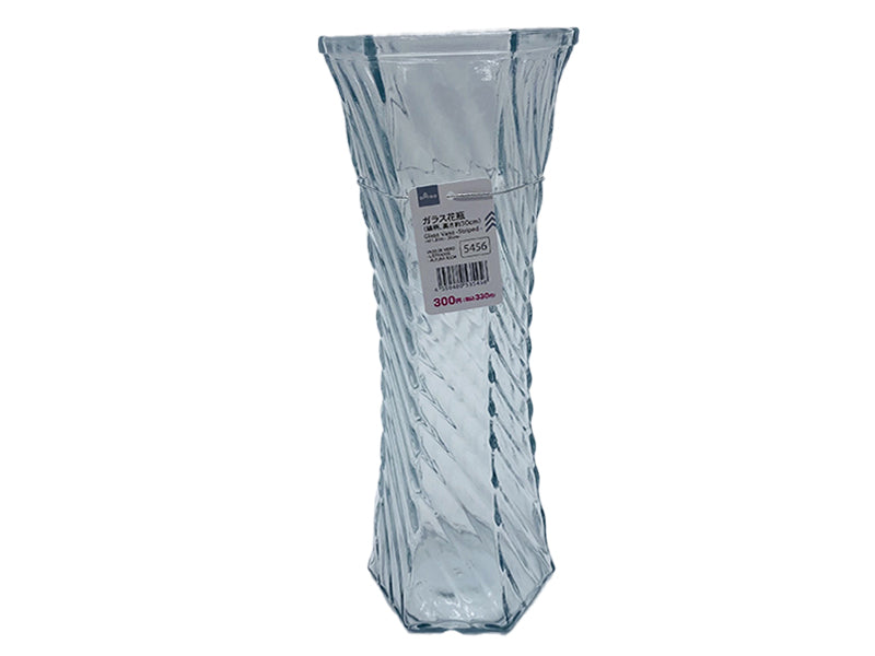 Glass Vase (Striped Pattern)