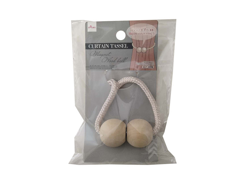 Curtain Tassel (Magnet, Wood Ball)