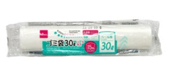 Roll Trash Bags (Semi-Transparent, 15 Sheets)
