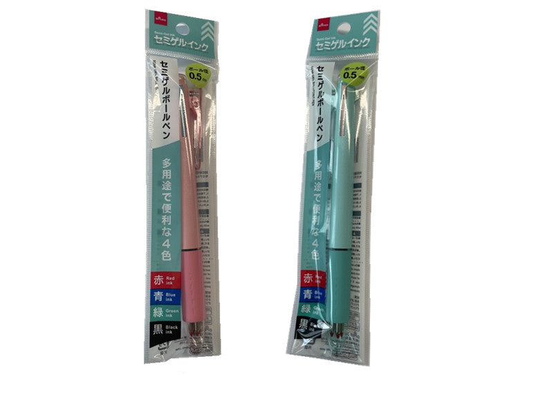 Semi-Gel Ballpoint Pen (4 Colors)