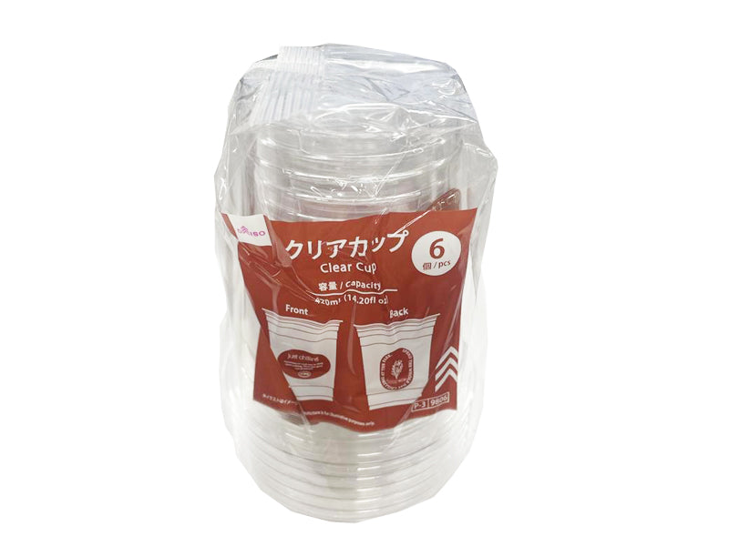 Clear Cup (Natural, 6 pieces)