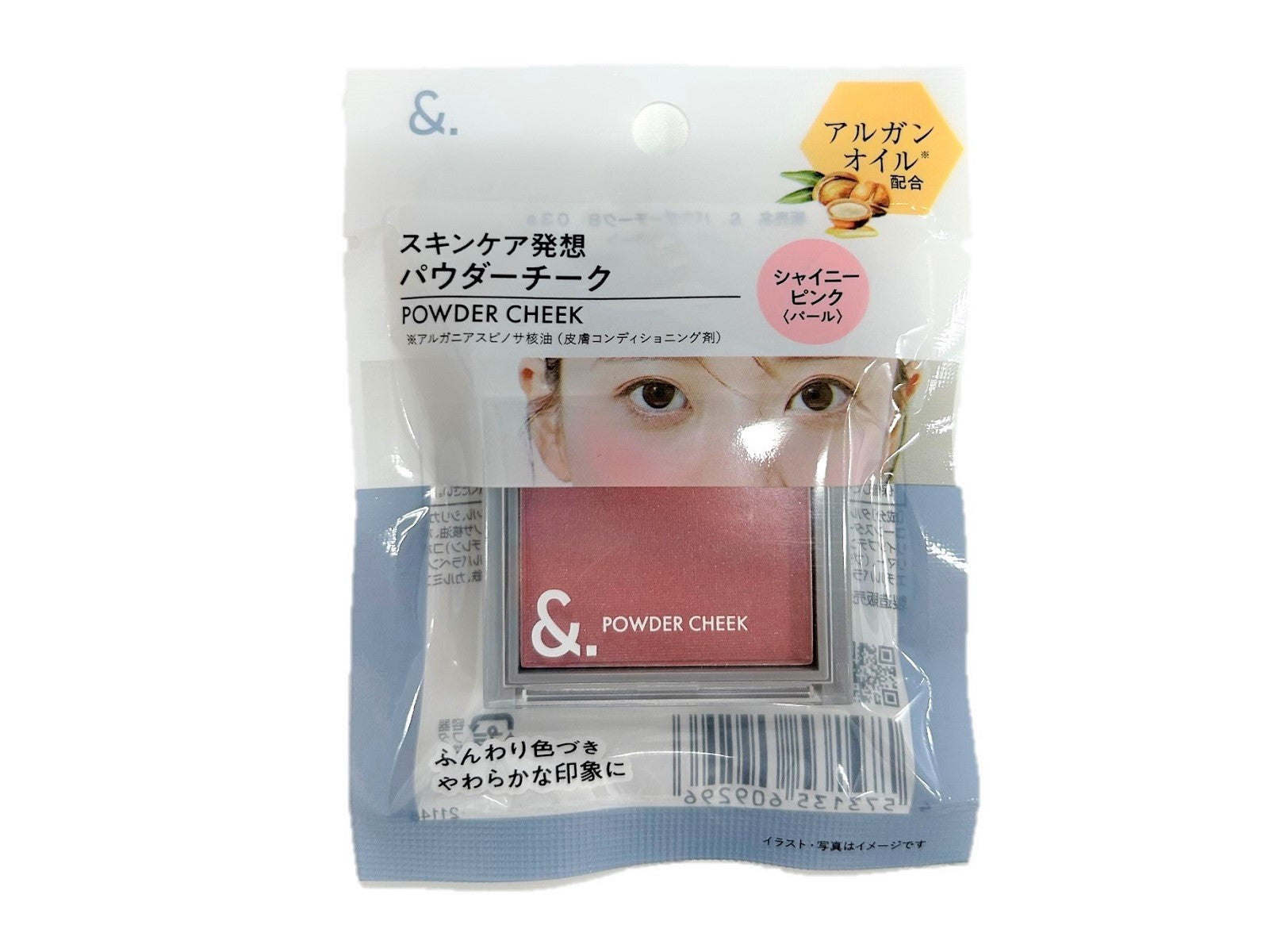 &. Powder Cheek Shiny Pink