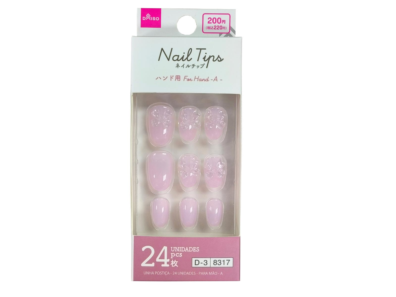 Nail Tips (24 Pieces, Hand Use, A)