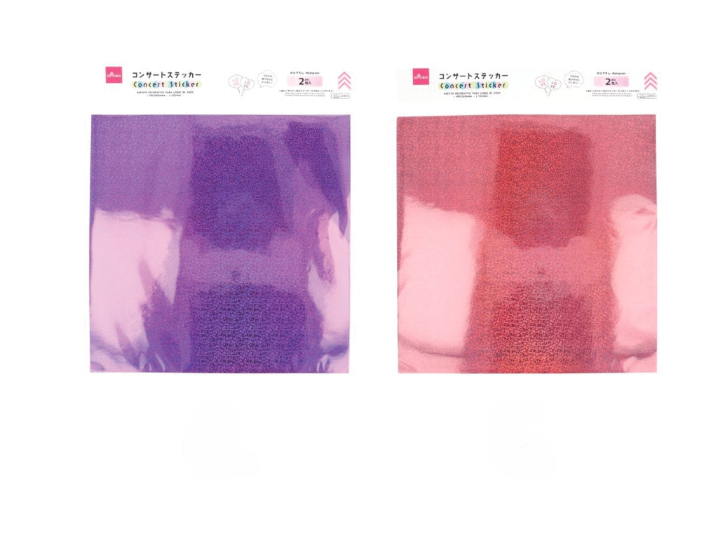 Concert Stickers (Hologram, 2 Pieces, Pink, Purple)