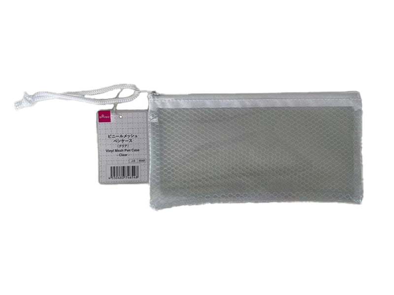 Vinyl Mesh Pen Case (Clear)