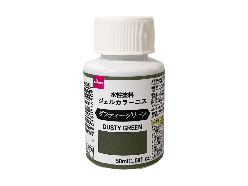 Water-Based Paint (Gel Color Varnish, Dusty Green)