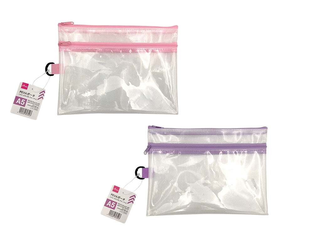 PEVA Pouch (A5, with D-Ring, PK/PU)