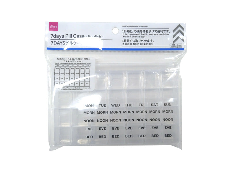 7 DAYS Pill Case (English Letters)