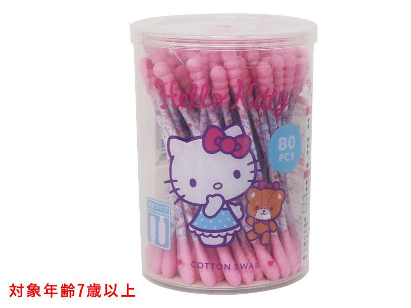 Hello Kitty Cotton Swabs (80 Pieces)