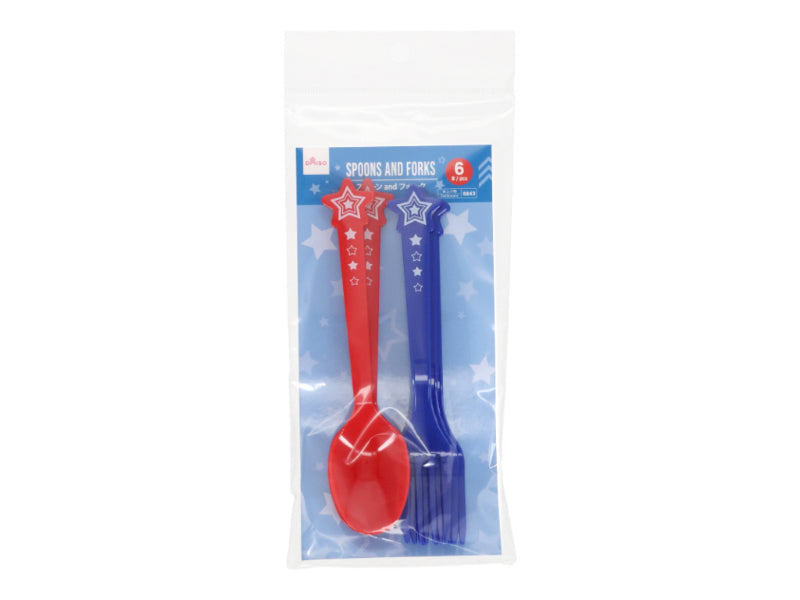 Spoon and Fork (Star, 6 Pieces)