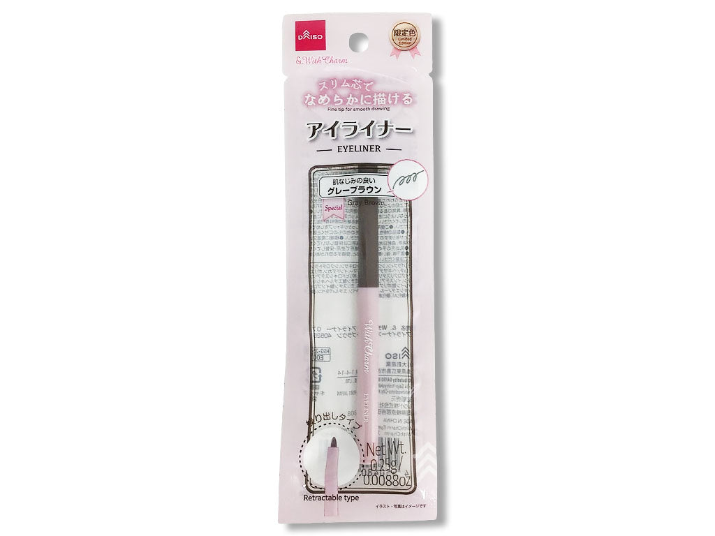 &. With Charm Eyeliner Gray Brown