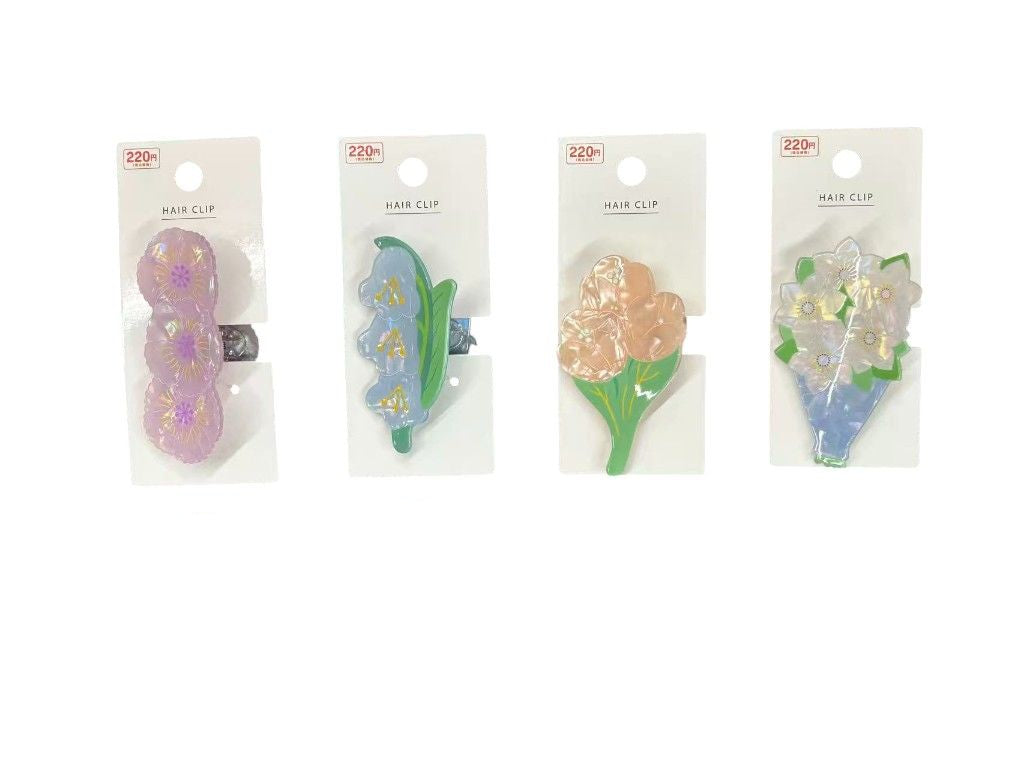 Die-Cut Hair Clip (Flower)