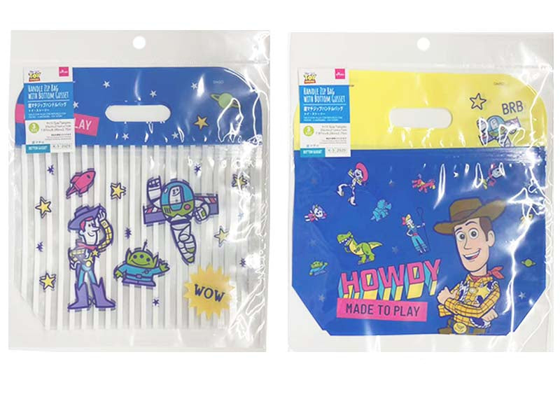 Bottom Gusset Zip Handle Bag (Toy Story, 3 Pieces)
